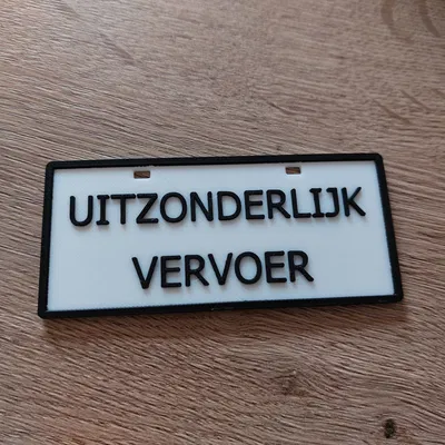 Biển số xe đạp tùy chỉnh với 2 kích thước khác nhau