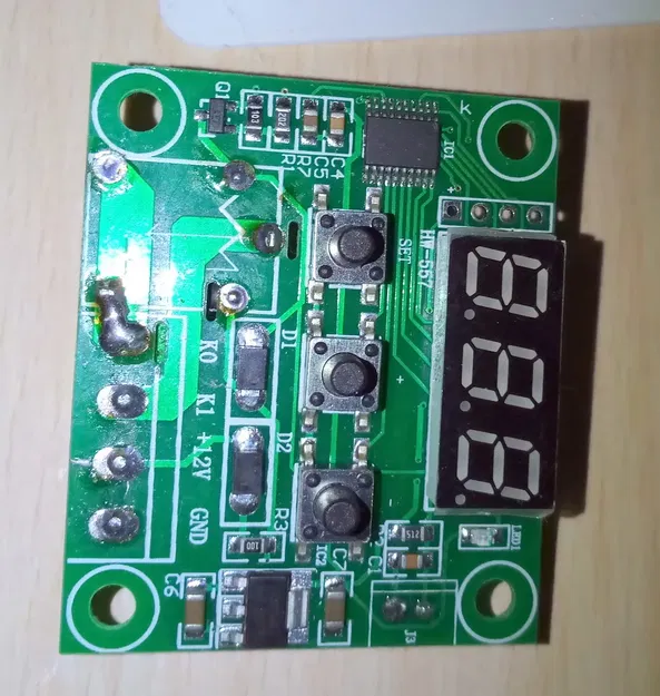 Bảng điều khiển trước cho mô-đun nhiệt độ W1209 - Image 4