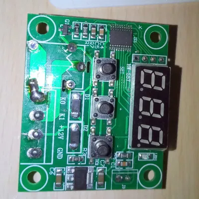 Bảng điều khiển trước cho mô-đun nhiệt độ W1209