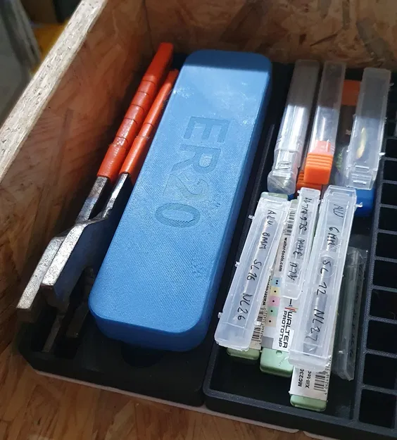 Hộp lưu trữ collet ER20 với Insert Gridfinity - Image 3