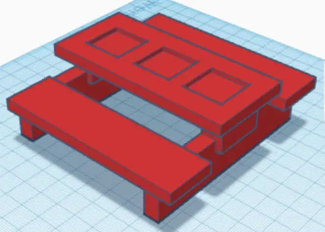 Máy cho ăn ghế sóc ngoài trời - Image 1
