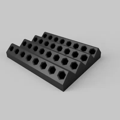 Giá đỡ Hexbit 32 ngăn với góc 45 độ cho tường