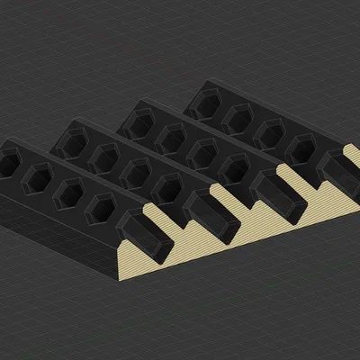 Giá đỡ Hexbit 32 ngăn với góc 45 độ cho tường