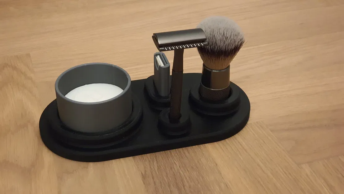 Giá đỡ dao cạo an toàn Bambaw với khay đựng lưỡi cạo - Image 1