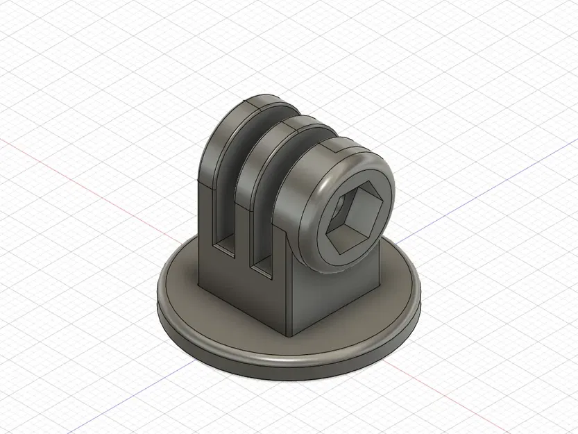 Giá đỡ camera GoPro với vít M6 và đai an toàn M5 - Image 1