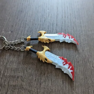 Móc khóa Blades of Chaos đa màu sắc - Thần chiến tranh