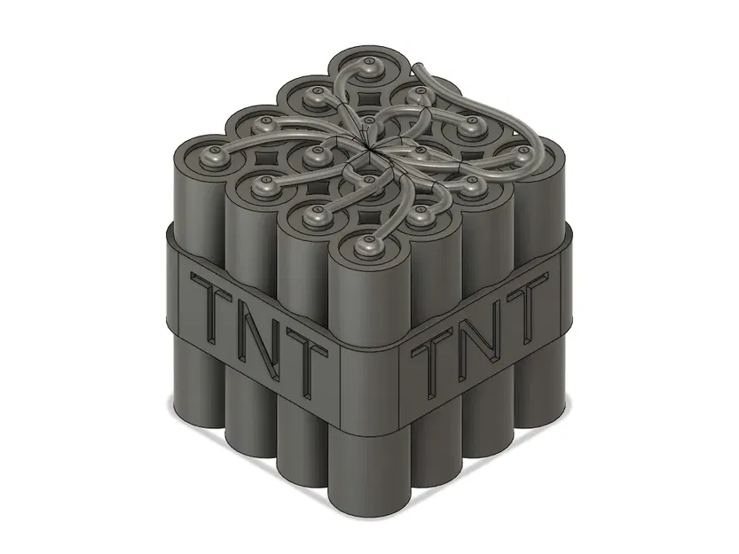 Khối TNT trong Minecraft với chi tiết sống động - Image 1