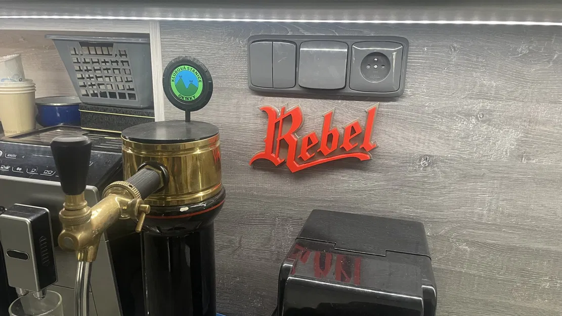 Biểu tượng REBEL thiết kế độc đáo cho thương hiệu bia - Image 2