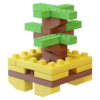 Chậu cây PlantPot Junior - Mô hình gạch Brick3D