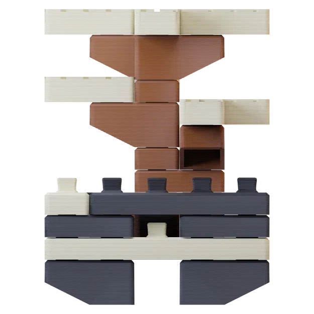 Chậu cây PlantPot Junior - Mô hình gạch Brick3D - Image 3