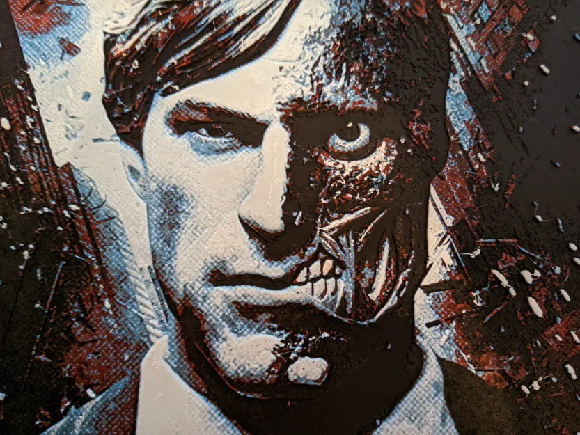 Khuôn mặt đôi Hueforge nghệ thuật in 3D - Image 1