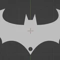 Móc khóa biểu tượng Batman - Batarang - Thumbnail 1
