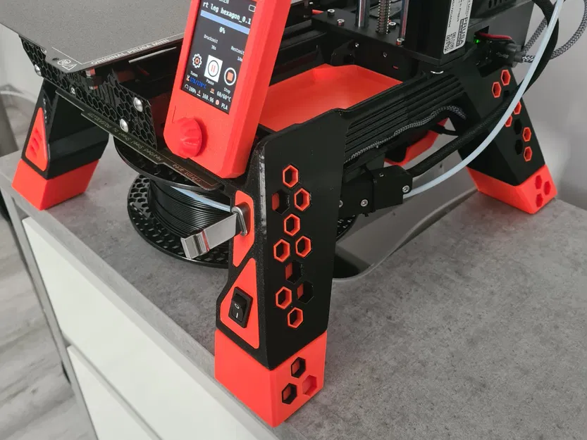 Mở rộng chân đế Prusa MINI và giá đỡ cuộn filament - Image 2