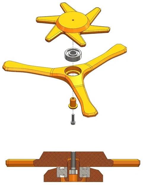 Mở rộng chân đế Prusa MINI và giá đỡ cuộn filament - Image 3