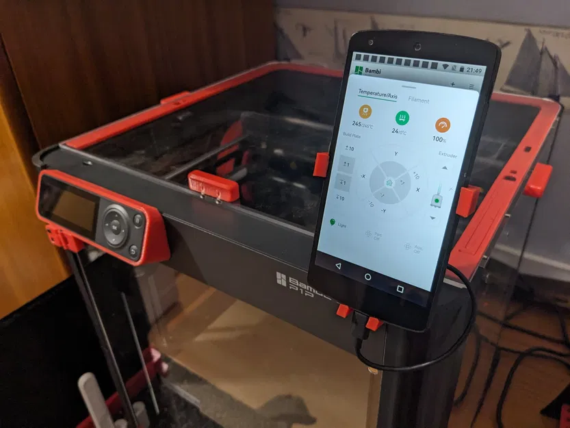 Giá đỡ điện thoại cho Bambu Labs P1P sử dụng Nexus 5 - Image 2