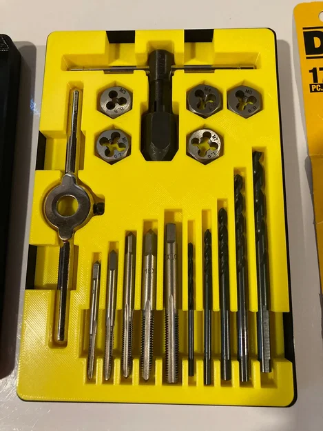 Bộ hộp đựng mũi khoan và khuôn ren DeWALT theo mét - Image 1