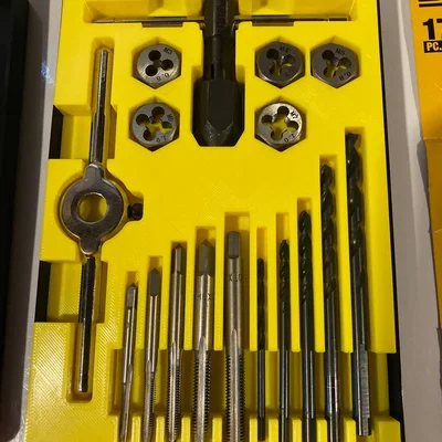 Bộ hộp đựng mũi khoan và khuôn ren DeWALT theo mét