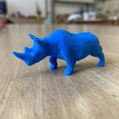 Tê giác low poly phong cách nghệ thuật số