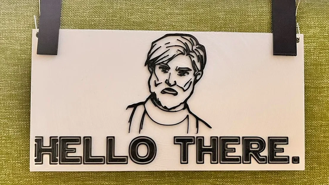 Hình bóng Obi-Wan Kenobi với câu nói "Hello there - Image 1