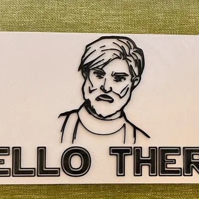 Hình bóng Obi-Wan Kenobi với câu nói "Hello there