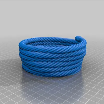 Bát đựng dây thừng cuộn lộn xộn