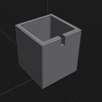 Chậu cây đơn giản có lỗ thoát nước dễ in 3D