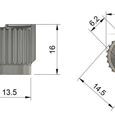 Núm điều chỉnh âm lượng 5.9mm cho thiết bị điện tử