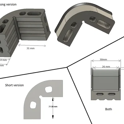 Góc kẹp băng in 3D không cần hỗ trợ