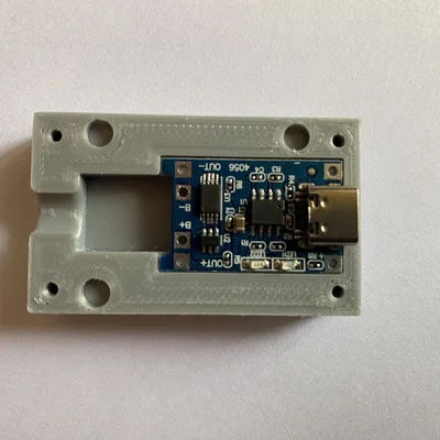 Sạc pin Li-ion 3,7v cho pin 18650 với thiết kế in 3D