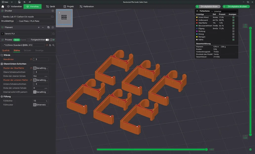 Kẹp dây cáp BambuLab P1P/X1C PFTE - Cập nhật - Image 6