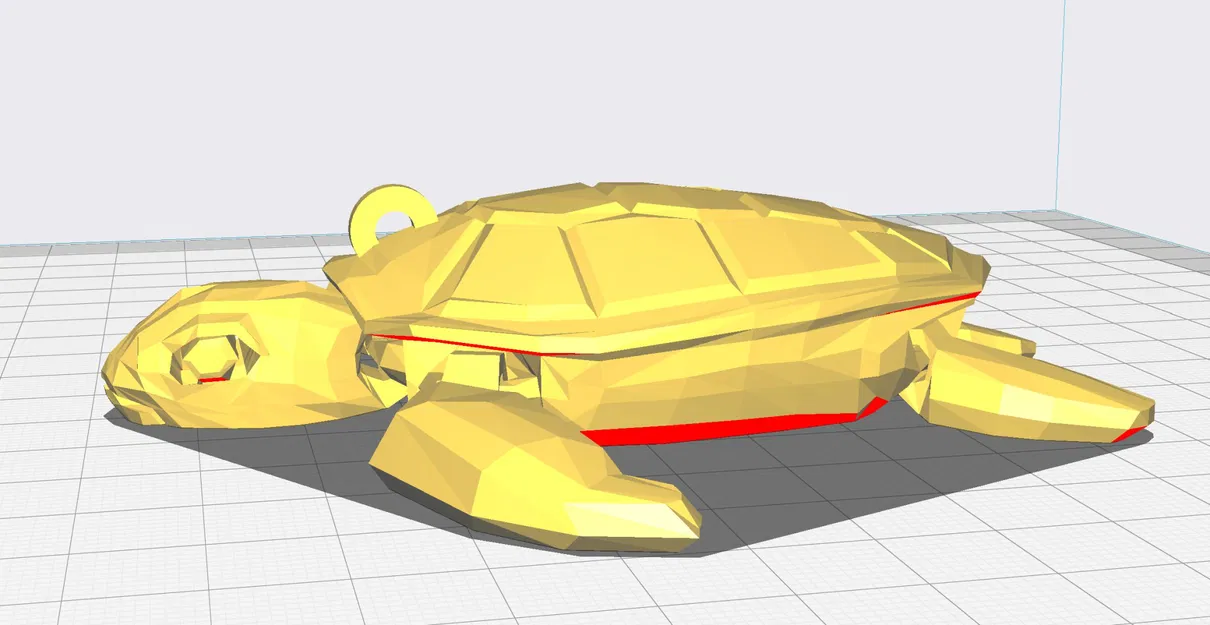 Móc khóa rùa biển linh hoạt với giá treo - Image 1