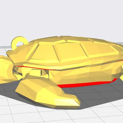 Móc khóa rùa biển linh hoạt với giá treo