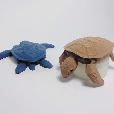 Rùa biển linh hoạt với kích thước 10.3 cm
