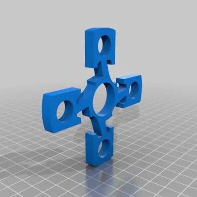 Bộ quay fidget bốn piston giống động cơ 3D