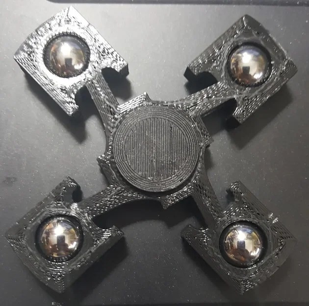 Bộ quay fidget bốn piston giống động cơ 3D - Image 2