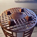 Giá đỡ khăn giấy kiểu Art Deco bằng gỗ chắc chắn - Thumbnail 4