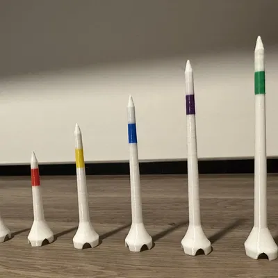 Cọc golf 6 kích thước với màu sắc đơn hoặc đôi