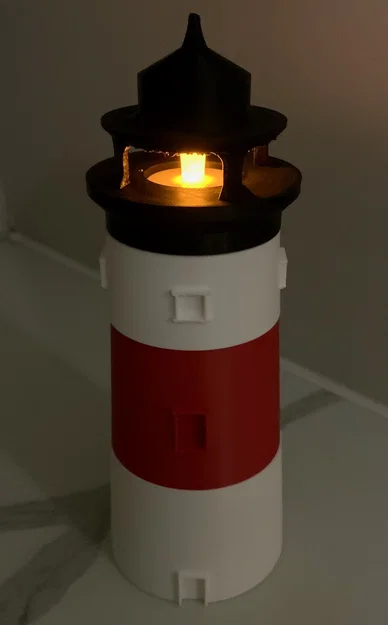 Mô hình đèn hải đăng có chỗ để nến trà - Image 3