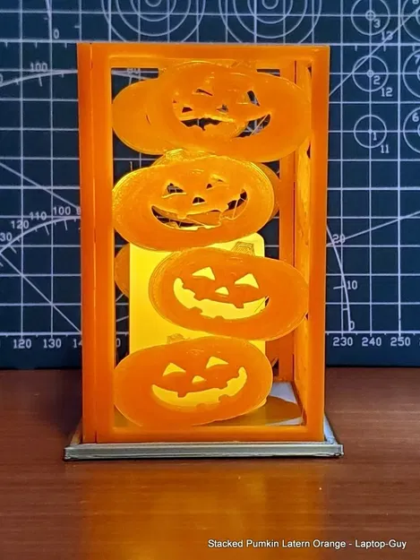 Đèn lồng bí ngô xếp chồng trang trí Halloween - Image 4