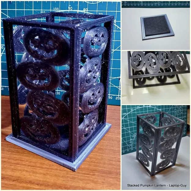 Đèn lồng bí ngô xếp chồng trang trí Halloween - Image 13