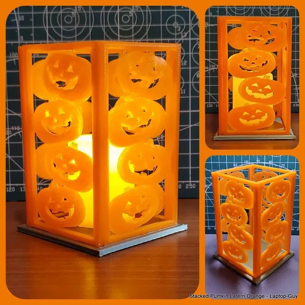 Đèn lồng bí ngô xếp chồng trang trí Halloween - Image 14