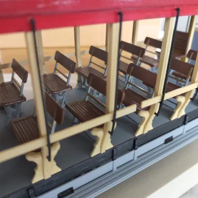 Mô hình xe kéo tram No.21 tại bảo tàng MOTAT