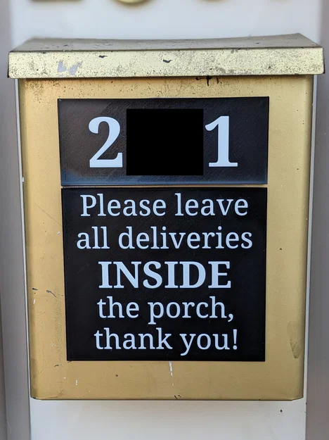 Biển báo địa điểm giao hàng cho hộp thư - Image 1
