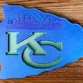 Biểu tượng tường Kansas City Chiefs với thiết kế mô-đun - Thumbnail 3
