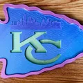 Biểu tượng tường Kansas City Chiefs với thiết kế mô-đun - Thumbnail 4
