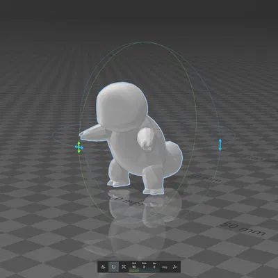 Mô hình Squirtle từ trò chơi Pokemon X/Y