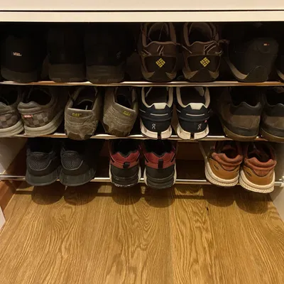 Giá đỡ giày tổ chức với ống mạ chrome 16mm