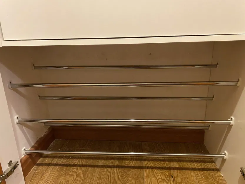 Giá đỡ giày tổ chức với ống mạ chrome 16mm - Image 2