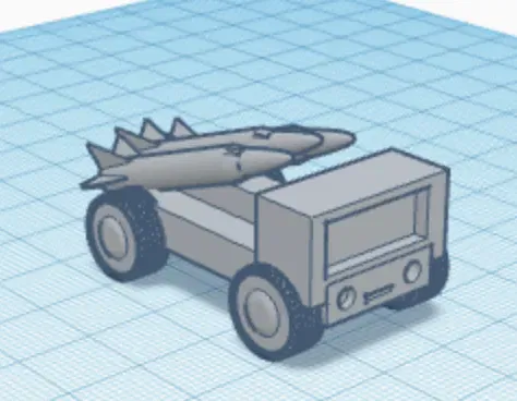 Xe tải phóng tên lửa mô phỏng chi tiết - Image 1