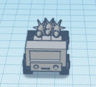 Xe tải phóng tên lửa mô phỏng chi tiết - Image 2